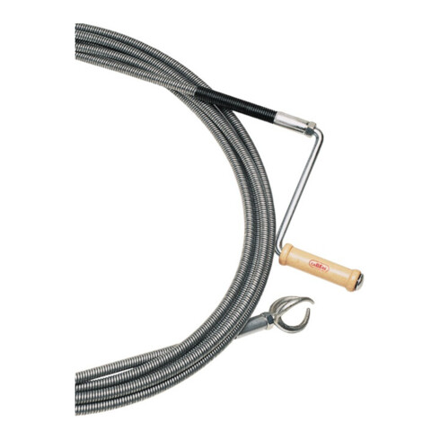 Rohrreinigungswelle L.5m Wellen-D.12mm Krallen-D.40mm doppellag.m.Stahlkuppl.