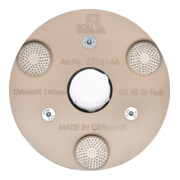 Roll Diamante 140mm, KG40 per legno con supporto base-1