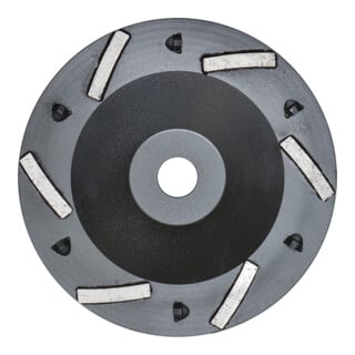 Roll Hybride schijf 180 mm met 6 poly-kristallijne diamantsegmenten