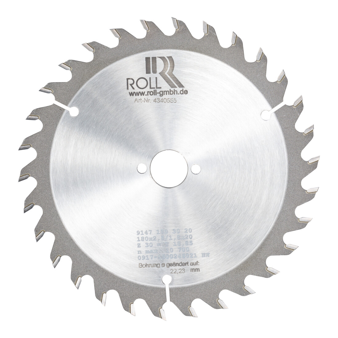 Roll Lama sega in metallo duro 180mmx22,23mm per sega parquet RO-4