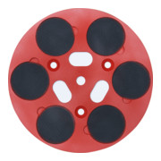 Roll piastra levigante per RO-400 400mm con 6 punti in velcro 75mm-1