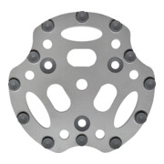 Roll PKD-Disco R12 250mm grigio con 12 segmenti rotondi PKD-1