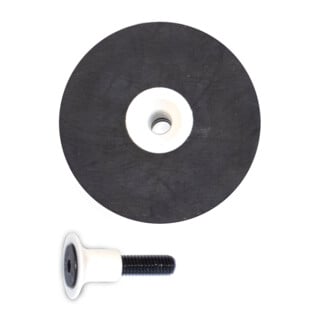 Roll Plateau de ponçage flexible en caoutchouc noir