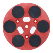 Roll polijstpad voor RO-400 400mm met 6 klittenbandpunten 75mm-1