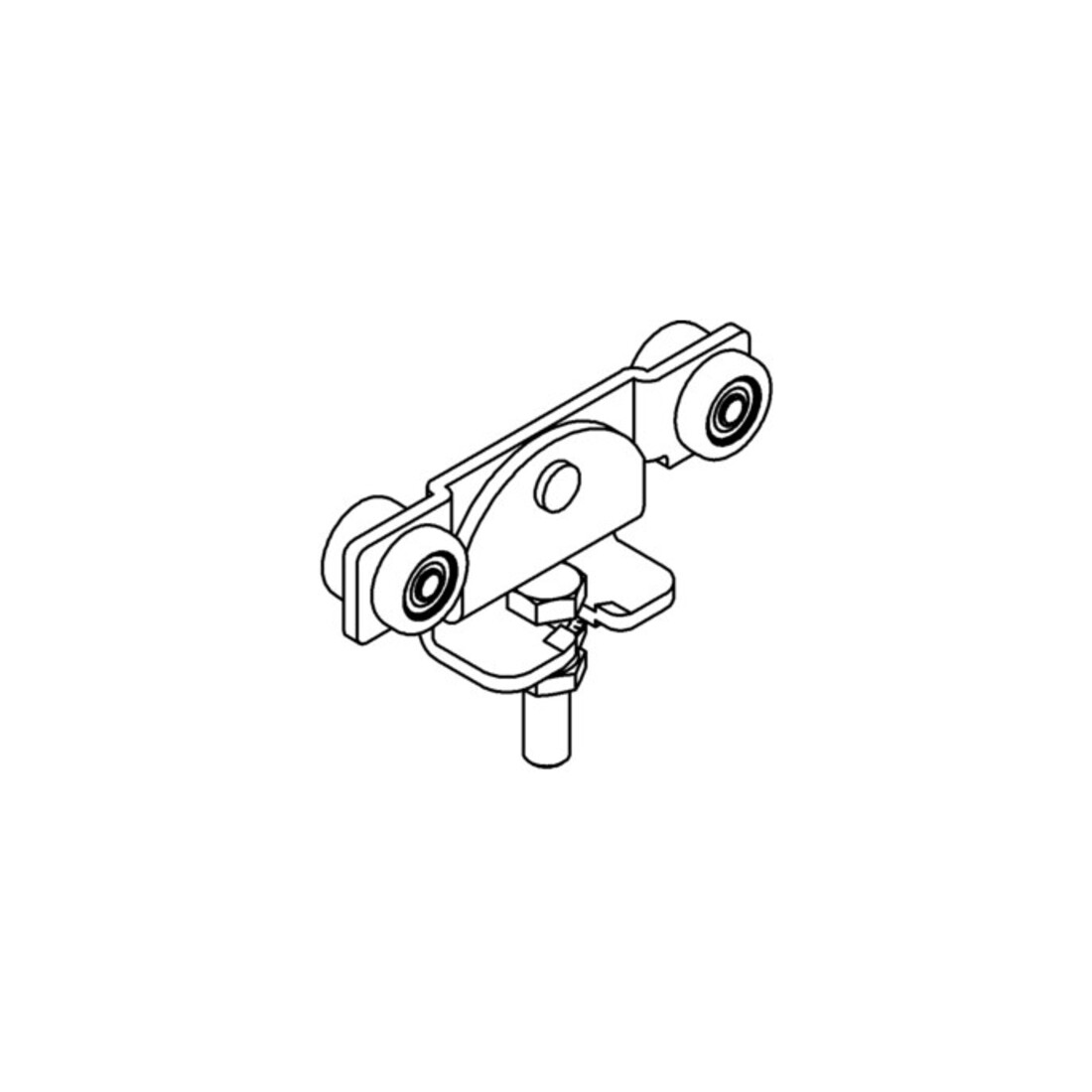 Rollapparat -91 591 f. Pro 500 STA galv. gelb verz. 300kg HELM