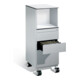 Rollcontainer C+P Asisto en hauteur debout, H1150xL430xP600mm aluminium blanc-1