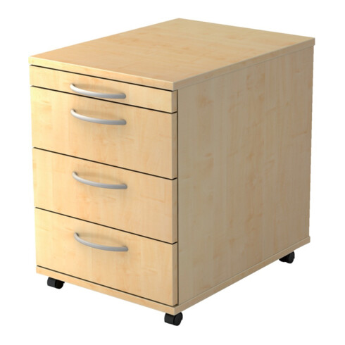 Rollcontainer en hêtre 3 tiroirs