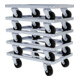 rolldolly® Châssis INDUSTRY 400 x 600 mm Ø 100 mm PP noir ESD
