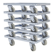 rolldolly® INDUSTRY rijframe 400 x 600 mm Ø 100 mm PP wit-3