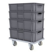 rolldolly® INDUSTRY rijframe 400 x 600 mm Ø 100 mm PP wit-4