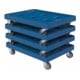 rolldolly® XL KU bleu plancher plastique 612 x 814 mm Ø 100 TPE