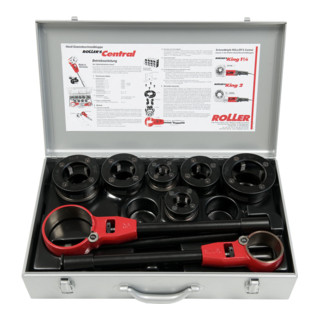 Roller Hand-Gewindeschneidkluppe Set Central 1/2-2''