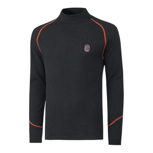Rollkragenshirt Fakse, schwarz, Gr. 4XL