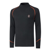 Rollkragenshirt Fakse, schwarz, Gr. 4XL