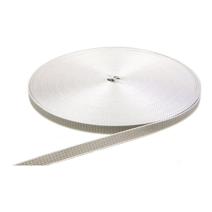 Rollladen-Gurtband Rl. grau Gurt-B. 14mm f.Gurt-L. 50 m Gurt-St. 1,7mm