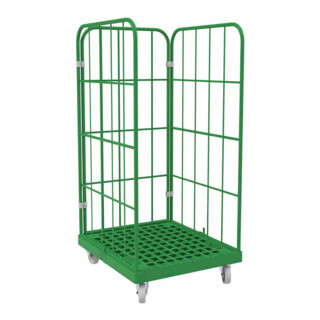 rolltainer® 1350 KU kunststof bodem 724 x 815 mm 3-zijdig