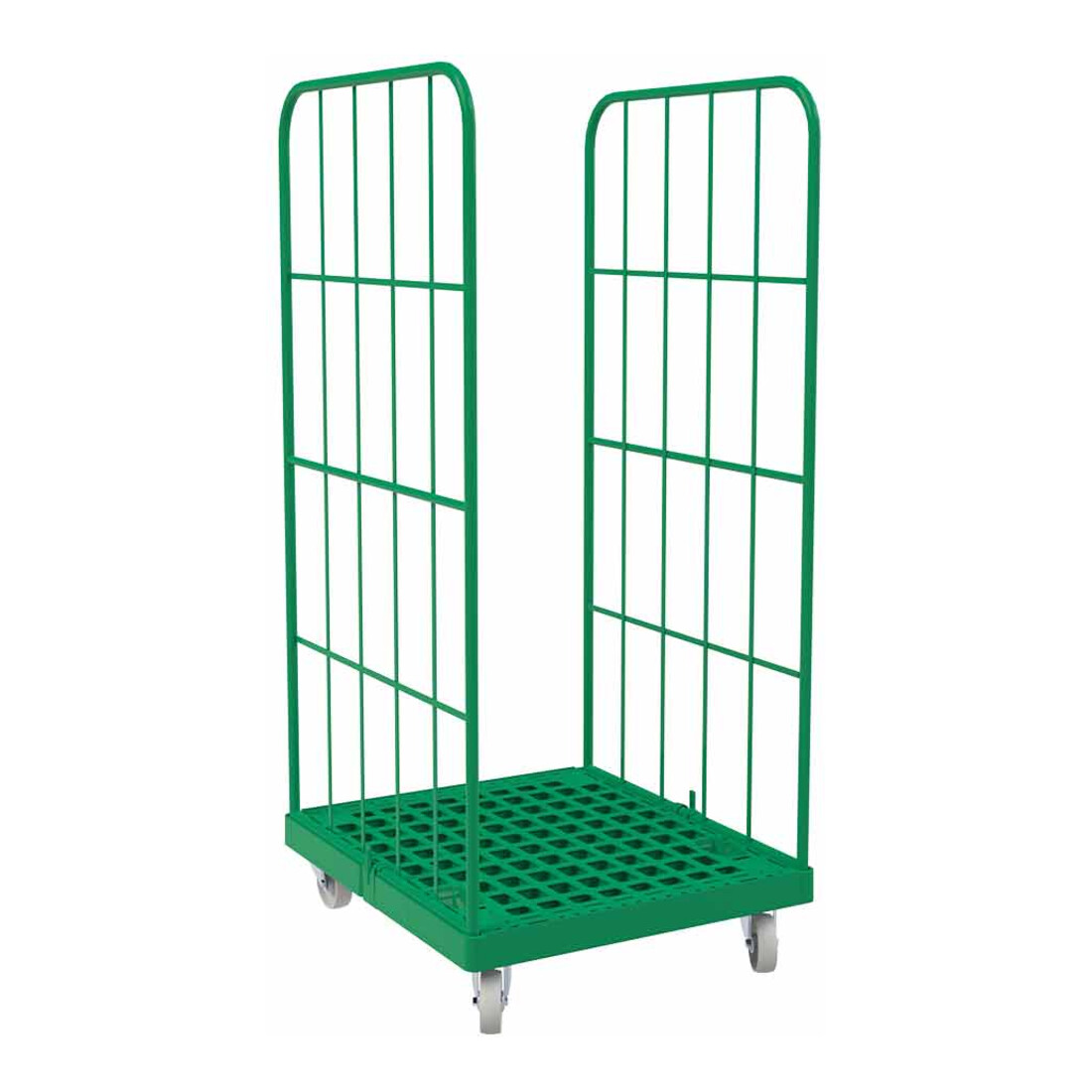 rolltainer® 1450 KU Piano in plastica 724 x 815 mm verde su 2 lati