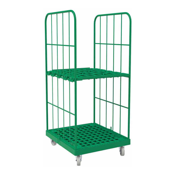 rolltainer® 1450 KU plancher plastique 724 x 815 mm vert double face