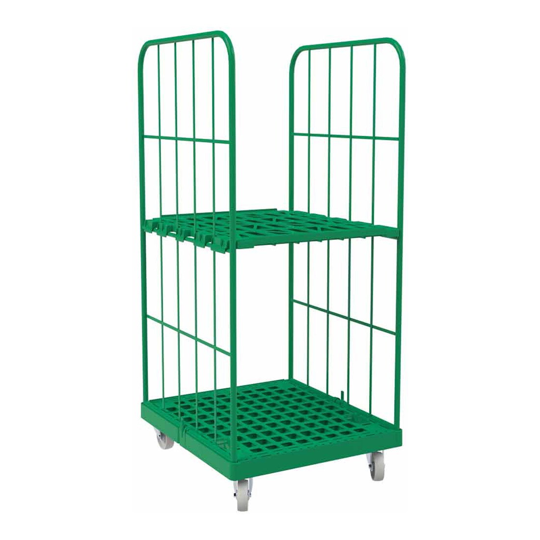 rolltainer® 1450 KU plancher plastique 724 x 815 mm vert double face