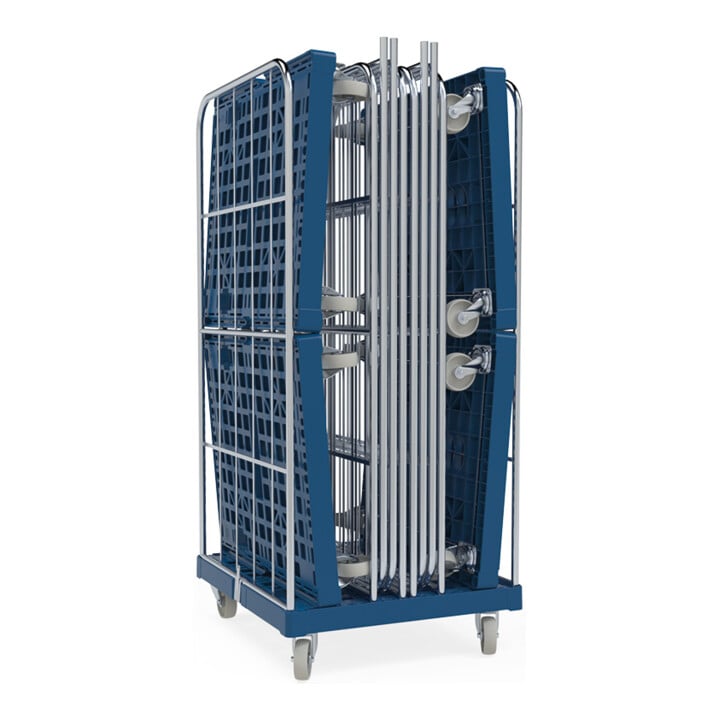 rolltainer® 1450 Système à emboîtement 724 x 815 mm 2 faces bleu