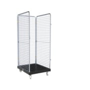 rolltainer® Basic 1600 C KU RC Carrello trasporto 724 x 815 mm nero 3 lati Cr 3-1