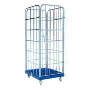 rolltainer® Carrello di trasporto 1650 KU blu 724 x 815 mm 4 lati Cr 3-1