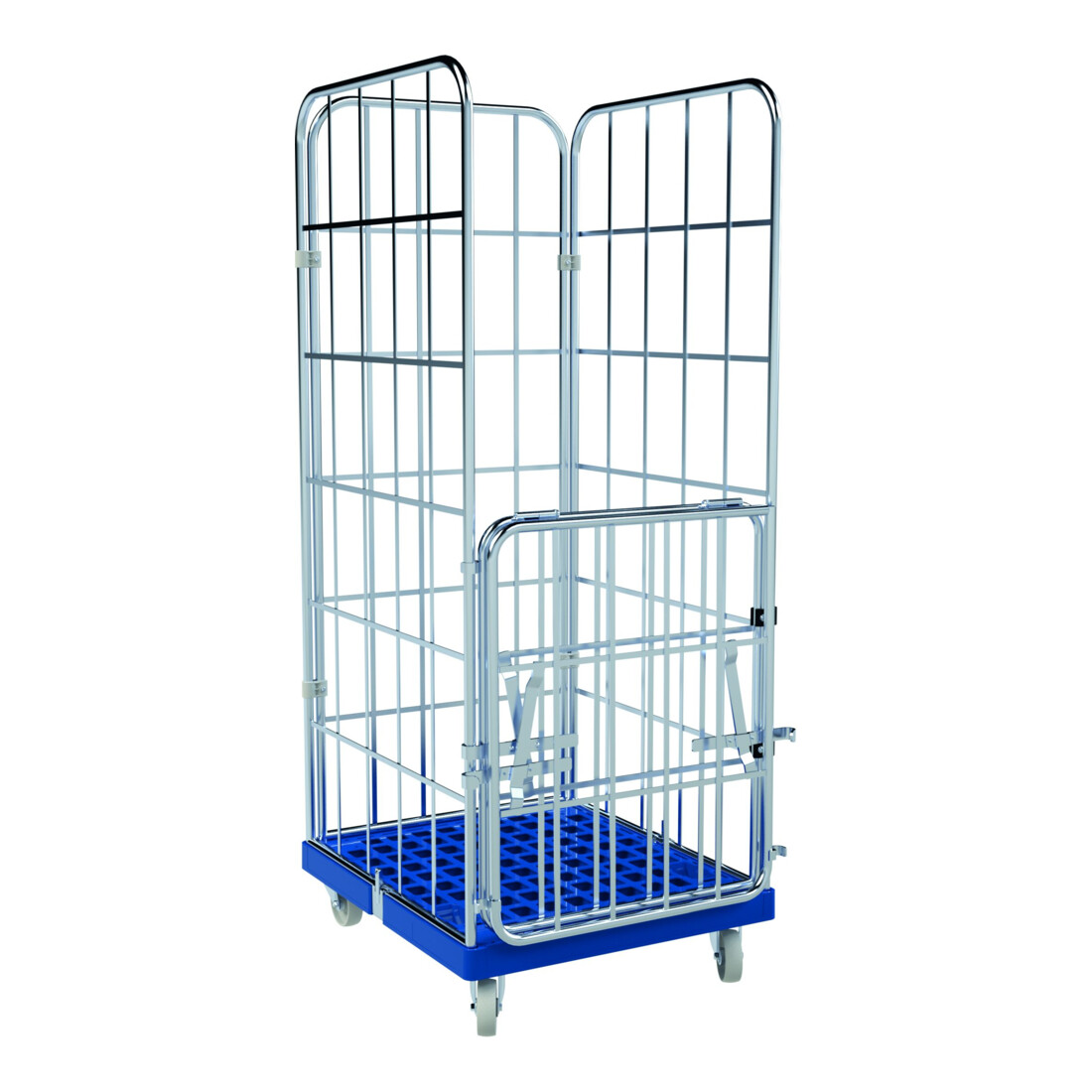 rolltainer® Carrello di trasporto 1650 KU blu 724 x 815 mm pieghevole Cr 3
