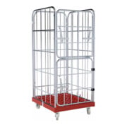 rolltainer® Chariot de transport 1460 KU rouge 724 x 815 mm pliable Cr 3-1