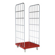 rolltainer® Chariot de transport 1650 KU rouge 724 x 815 mm 2 côtés Cr 3-1