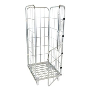 rolltainer® Chariot de transport 1650 ME 710 x 800 mm pivotant 4 côtés Cr 3