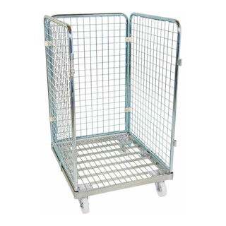 rolltainer® Conteneur en acier ADB 1020 ME 710 x 800 mm 3 côtés Cr 3