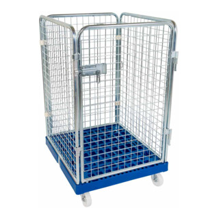 rolltainer® Conteneur roulant ADB 1020 KU 724 × 815 mm 4 côtés 1 porte