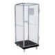 rolltainer® Conteneur roulant ADB 1600 KU noir 724 x 815 mm 5 côtés 1 porte