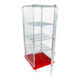 rolltainer® Conteneur roulant ADB 1600 KU rouge 724 x 815 mm 5 côtés 1 porte 1 tablette pliante