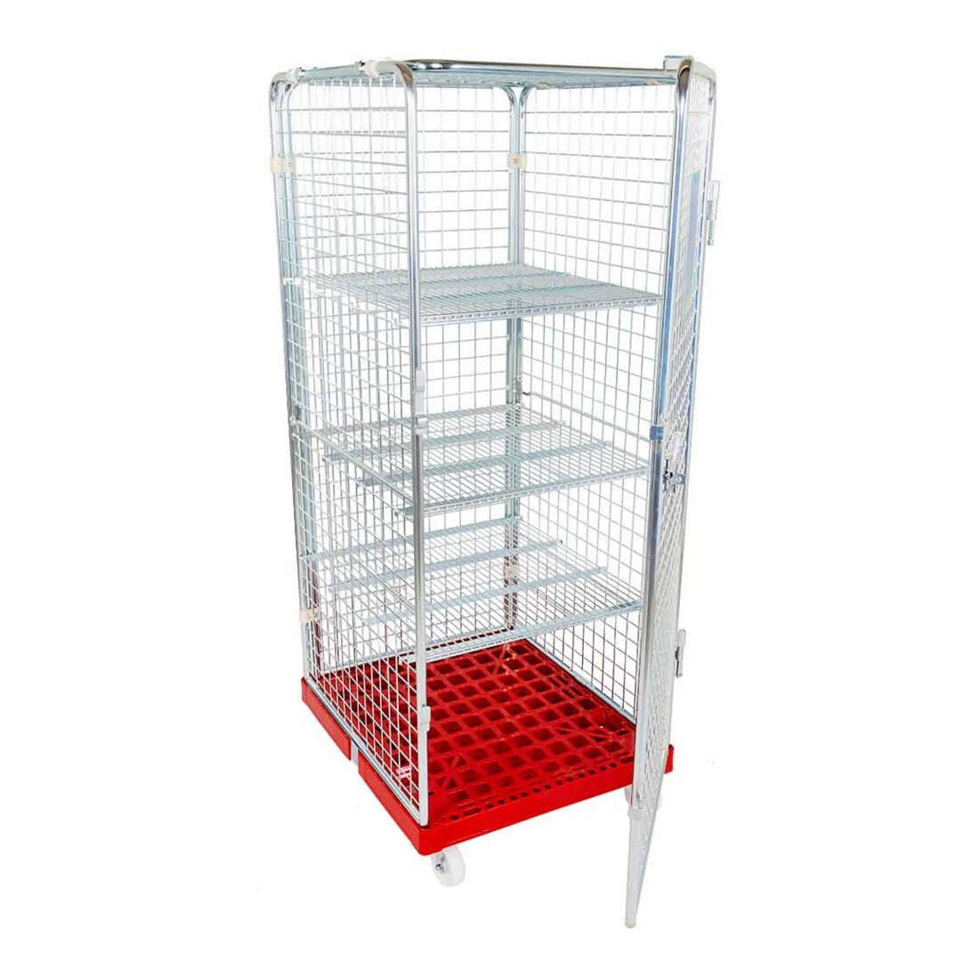 rolltainer® Conteneur roulant ADB 1600 KU 724 × 815 mm 5 côtés 1 porte 1 ZWB pliable