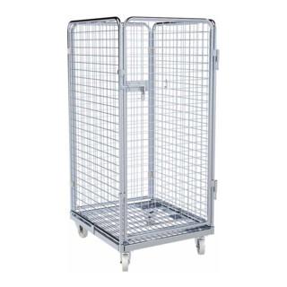 rolltainer® Contenitore in acciaio ADB 1350 ME 710 x 800 mm 4 lati 1 porta Cr 3