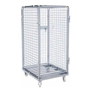 rolltainer® Contenitore in acciaio ADB 1350 ME 710 x 800 mm 5 lati Cr 3