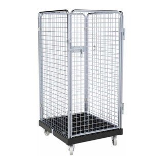 rolltainer® Contenitore mobile ADB 1350 KU 724 x 815 mm 4 lati 1 porta