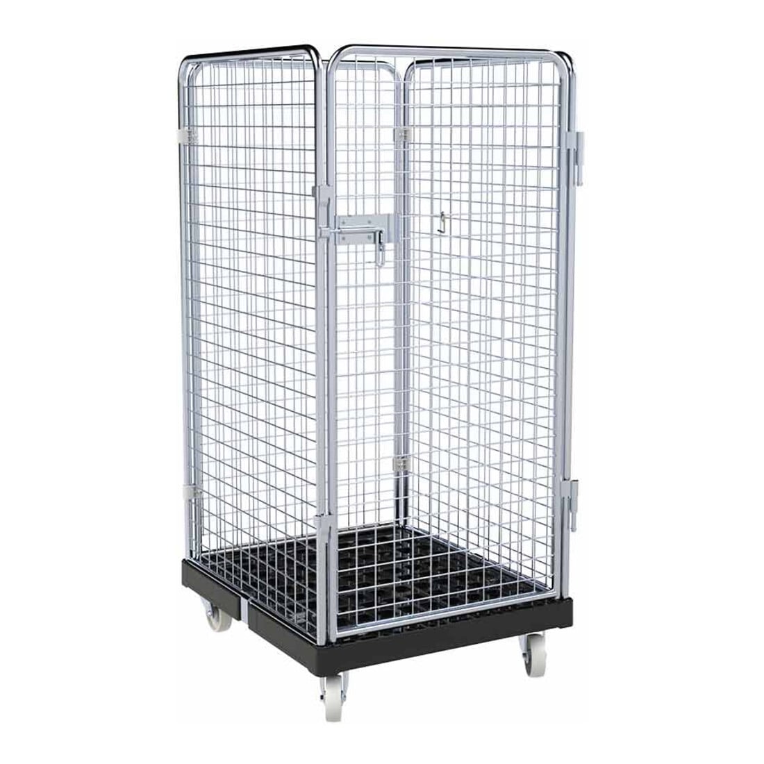 rolltainer® Contenitore mobile ADB 1350 KU 724 x 815 mm 4 lati 1 porta