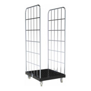 rolltainer® Fondo in plastica 1650 KU 724 x 815 mm nero Cr 3-1