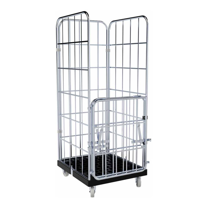 rolltainer® Kunststofbodem 1650 KU zwart 724 x 815 mm inklapbaar