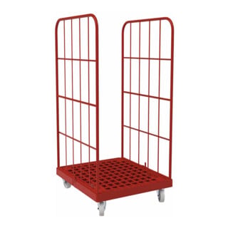 rolltainer® Kunststoffboden 1350 KU 724 x 815 mm rot 2-seitig