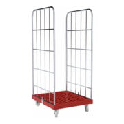 HMH rolltainer® Kunststoffboden 1460 KU rot 724 x 815 mm 2-seitig Cr 3-1