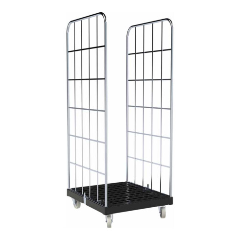 HMH rolltainer® Kunststoffboden 1650 KU 724 x 815 mm schwarz Cr 3