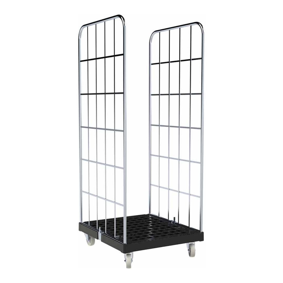 HMH rolltainer® Kunststoffboden 1650 KU 724 x 815 mm schwarz Cr 3