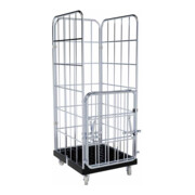 rolltainer® Pavimento in plastica 1650 KU nero 724 x 815 mm pieghevole-3