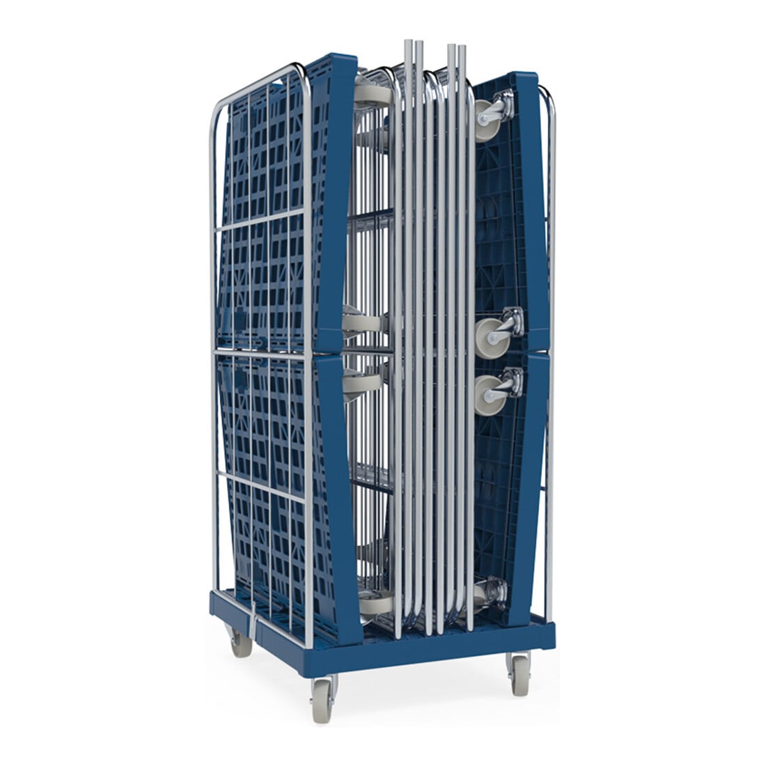 rolltainer® Piastra rotolante 1350 sistema a incastro blu 724 x 815 mm doppia faccia