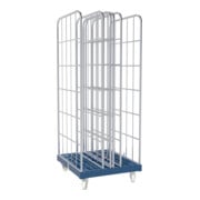 rolltainer® Plateau roulant 1650 avec système d’emboîtement bleu 724 x 815 mm double face-1