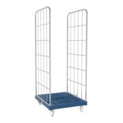 rolltainer® Plateau roulant 1650 avec système d’emboîtement bleu 724 x 815 mm double face-5