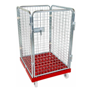 rolltainer® Rollbehälter ADB 1020 KU 724 x 815 mm 4-seitig 1 Tür